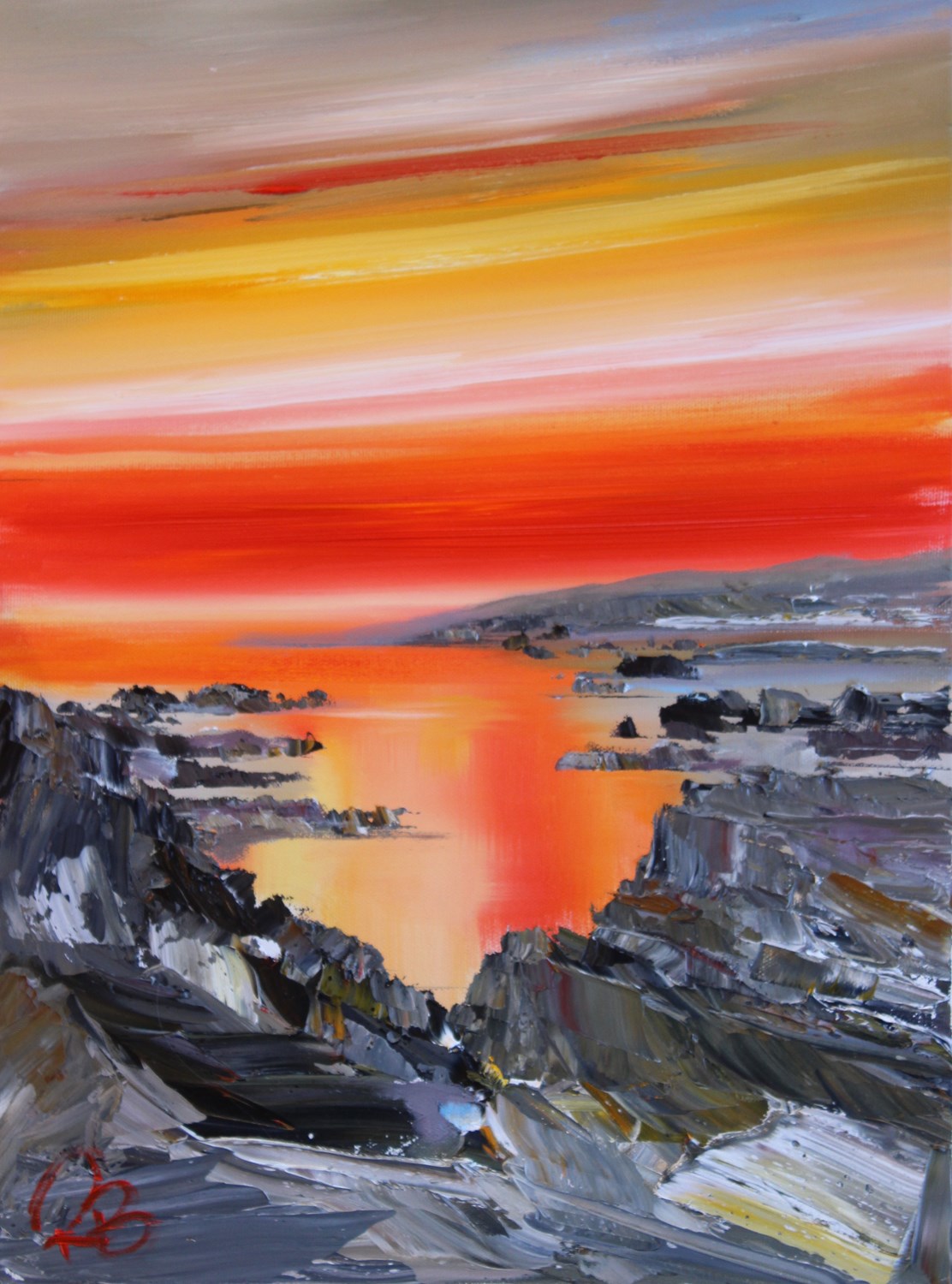 'Bright, Bold Sunset' by artist Rosanne Barr